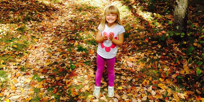 Enjoying fall Ice Age Trail hiking!