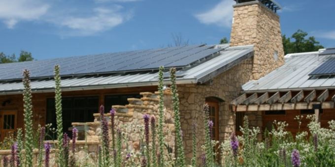 Built in 2007, the Leopold Center was the first building to be certified as "carbon neutral" in the United States.