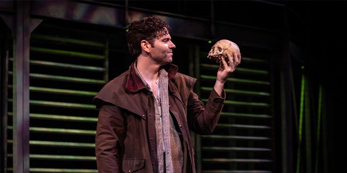 Nate Burger as Hamlet.