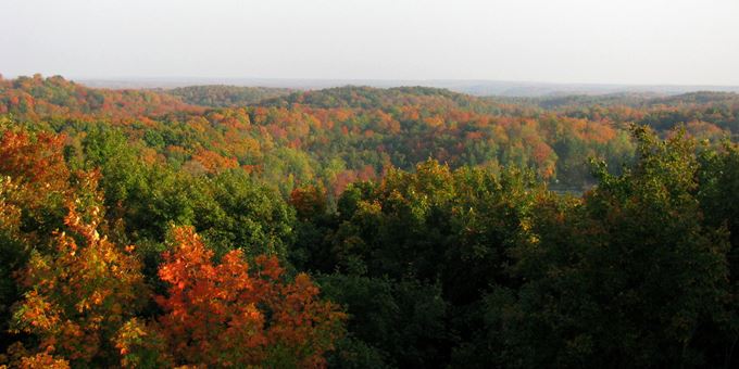 View from Timm's Hill tower